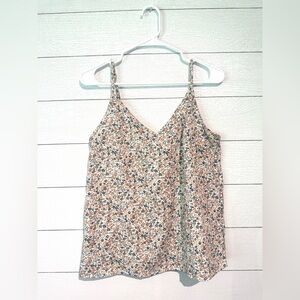 Shein Floral Print Tank Top With Lace On The Back!